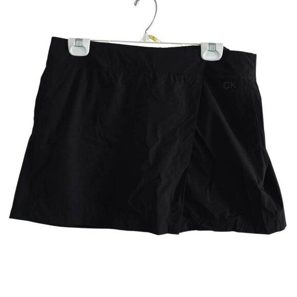 Calvin Klein Performance Women's Size Large Black Athletic Skort with Side Slit - Picture 1 of 7